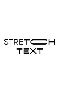 Vertical Stretch Text Variable
