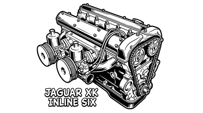 Jaguar XX Inline Six Engine.