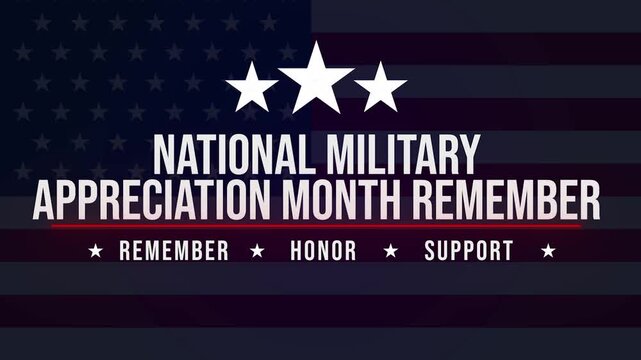 Tribute to Valor: A solemn visual tribute to National Military Appreciation Month, honoring the courage and sacrifice of service members with an evocative display.