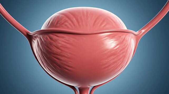 Human Bladder Anatomy Medical Illustration Animation
