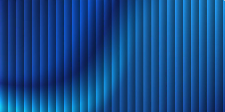 Vibrant shades of blue wavy gradient and bright smooth fluted vertical lines. premium disign