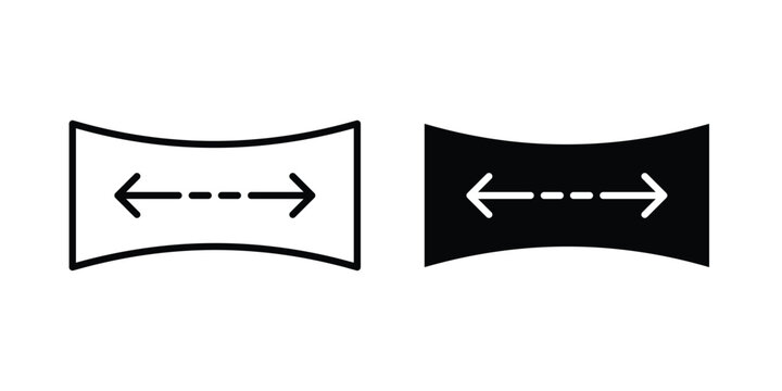 Stretchy icon design illustrator set. Icons in line and clipart