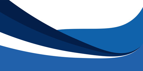 Obraz premium Abstract Blue Curved Wave Background