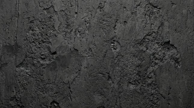 Rough dark industrial concrete slab texture with high fidelity surface detail and dramatic low light mood conveying gritty urban construction atmosphere