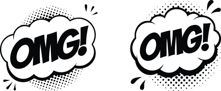 Sorry comic pop art text speech bubble apology emotion feeling expressive bold font red.