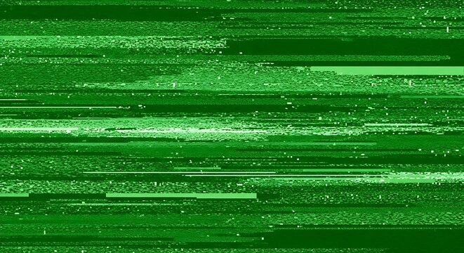  Green Digital Glitch Static Pattern Abstract Background