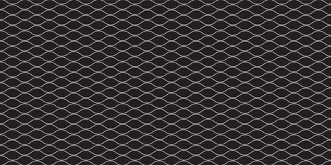 Fishing or soccer net. Repeated hexagon pattern. Black wired mesh texture isolated on white background.ilustrasion modern. © rafi