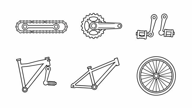 Bicycle Chain and Wheel Components.