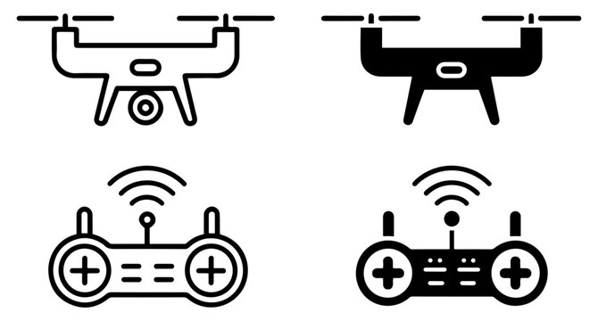 drone controller icon vector