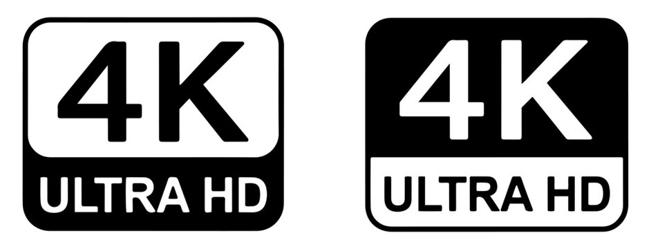 ultra hd video icon collection