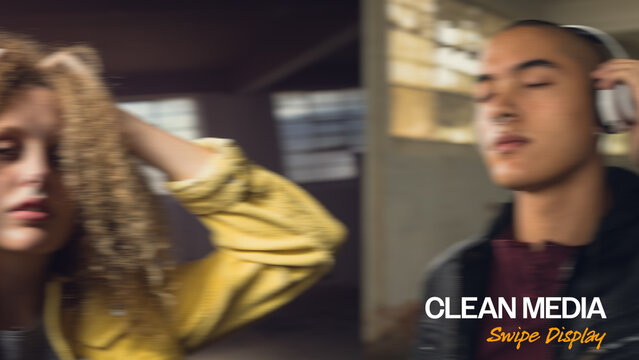 Clean Media Swipe Display