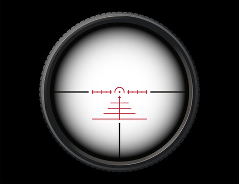 4x sniper scope first person shooting overlay graphic