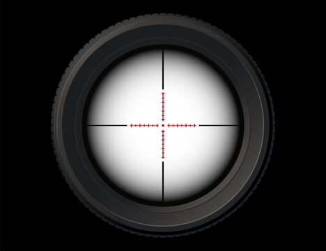 8x sniper scope first person shooting overlay graphic