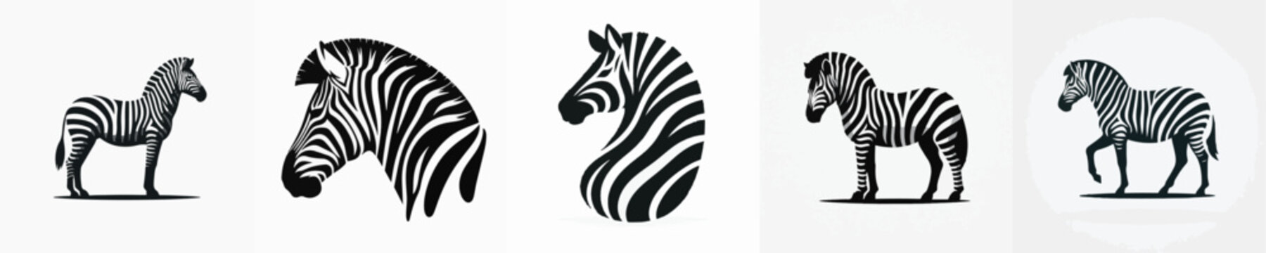 Zebra Silhouette Vector Illustration