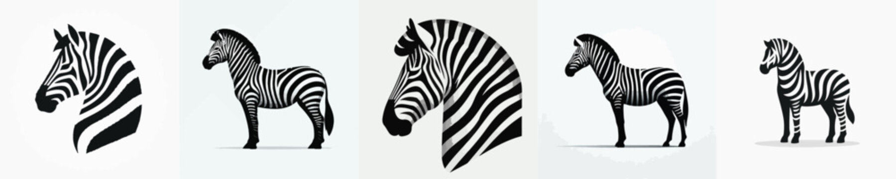 Zebra Silhouette Vector Illustration