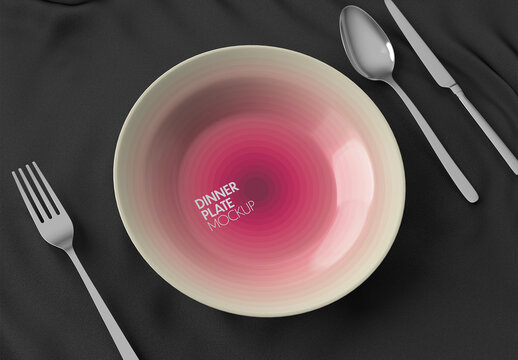 Dinner Plate Mockup