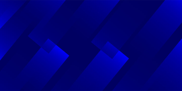 Blue diagonal geometric overlay layer background with lines pattern. Abstract Diagonal rectangle shape graphic elements. Modern banner backdrop template design with space for text. Vector illustration