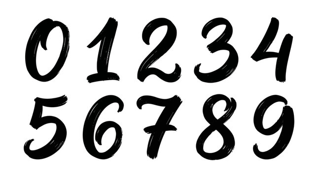 Black handwritten numbers on white background.