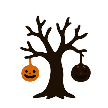 Halloween spooky pohon mati for Halloween party and Halloween pohon mati icon for Halloween spooky celebration for scary Halloween pohon mati and spooky Halloween icon elements decoration. Spooky Hal.