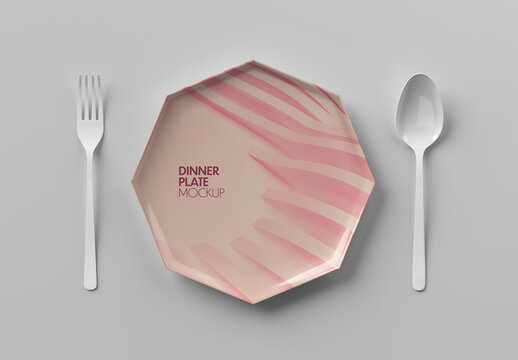 Octagonal Plate Mockup