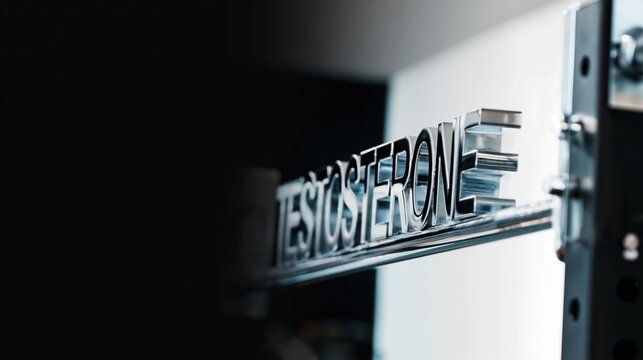 Close-Up of Testosterone Sign in Focus