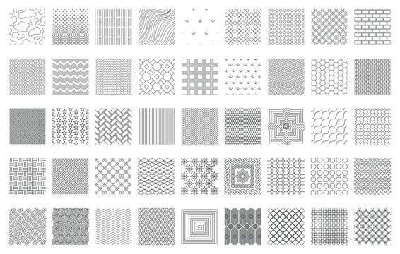 Landscape Architecture CAD Hatch Pattern Set Grass Water Stone Wall Texture Elements Collection