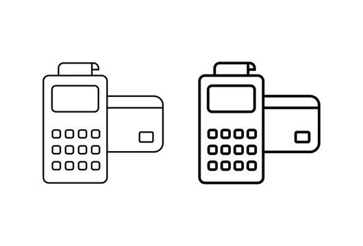 POS terminal payment device icon set. Nfc contactless payment sign. transactional concepts technology wireless icons. wireless technology icons