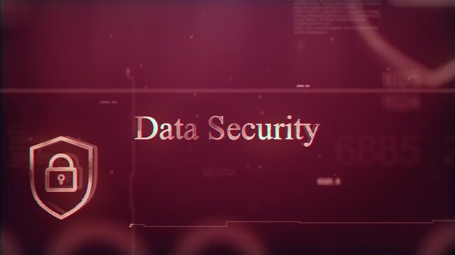 Data Security Modern Futuristic Digital Background