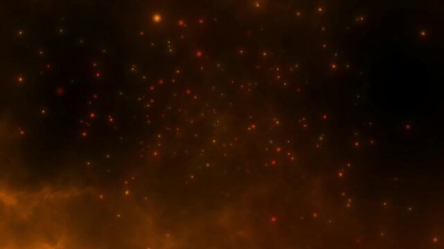 Vibrant green screen with rising orange and red flames dynamic fire effect for video projects