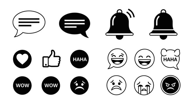 Social Media Icons and Symbols Collection.