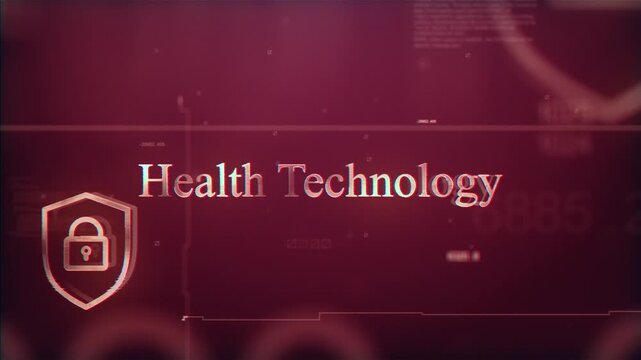  Health Technology Modern Futuristic Digital Background