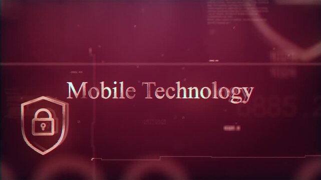 Mobile Technology Modern Futuristic Digital Background