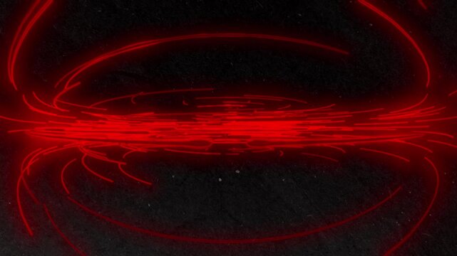 Red Neon Energy Rings Flow Seamless Loop 4K Futuristic VJ Background