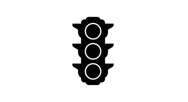 Traffic Light Signal Icon Symbol.