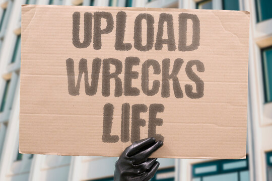 "Upload Wrecks Life" A single non-consensual upload can permanently destroy a person's reputation. UPLOAD. NON. CONSENSUAL. PERMANENTLY. REPUTATION.