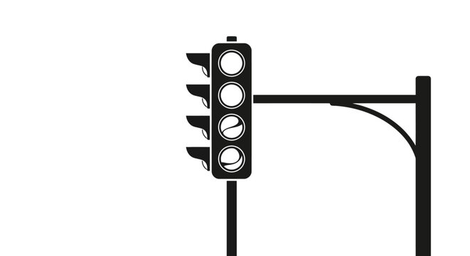 Traffic Light Signal Pole Mounted.