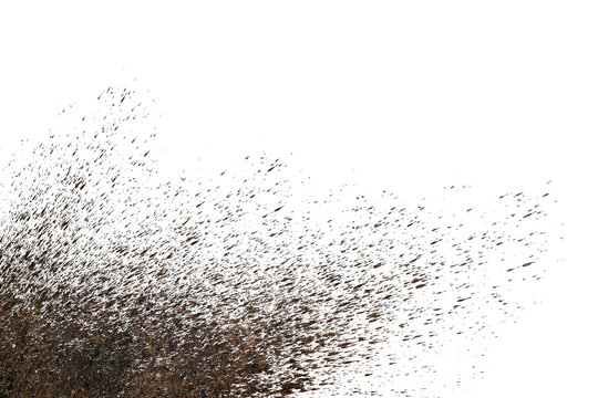  mud splash isolated transparency background..