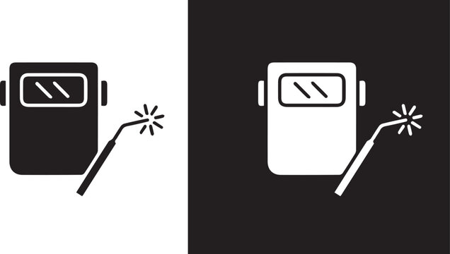 Welding icon. Vector icon isolated on white background.