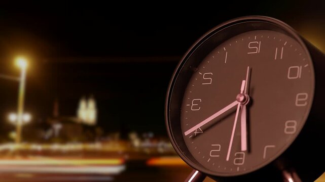 Time lapse of clock watch background
