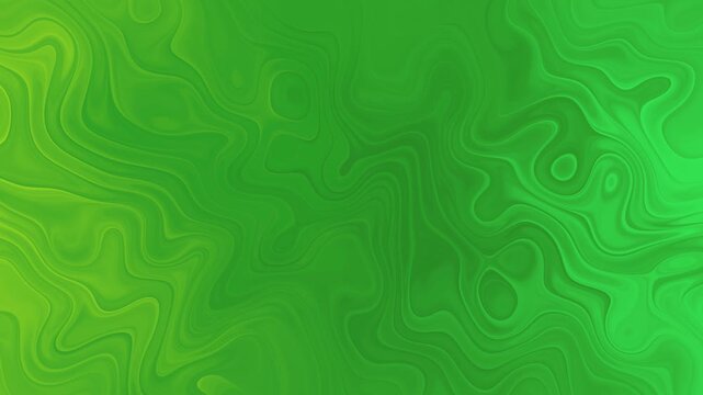 Vibrant green swirls pulse softly across the screen