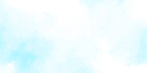 Obraz premium Blue and Aqua Watercolor Abstract Background with Soft Cloudy Wash, Minimal White Center, and Hand Painted Square Texture for Clean Artistic and Vector Design Backdrops.