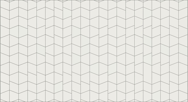Minimalist geometric line pattern vector, seamless light grey architectural tile texture, modern abstract chevron grid background, elegant repeating linear wallpaper for interior design