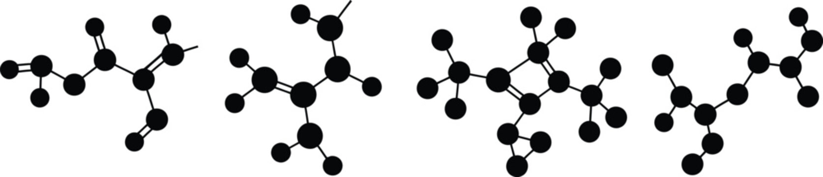 Molecular structures of organic compounds