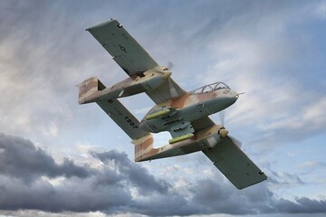 Fototapeta premium North American OV-10 Bronco passage rapide