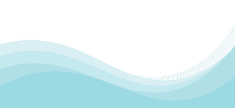 Abstract blue wave background, minimal wave design concept, vector illustration. for banner, banner.