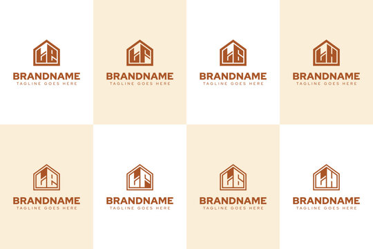 Letters TE TF TG TH Home Luxury Logo, for real estate, construction, or interior design