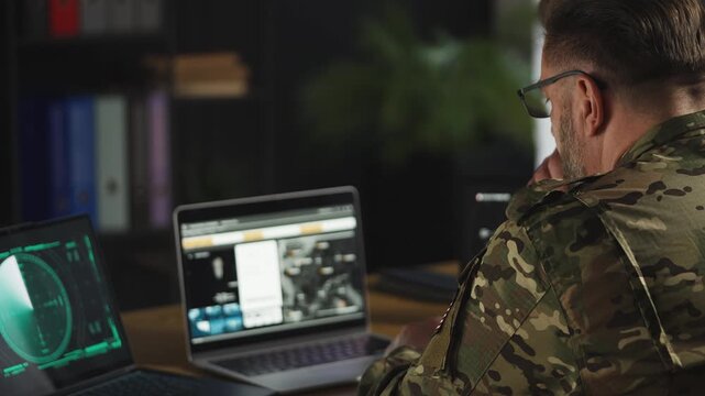 U.S. military assessing threats using advanced monitoring systems on laptops