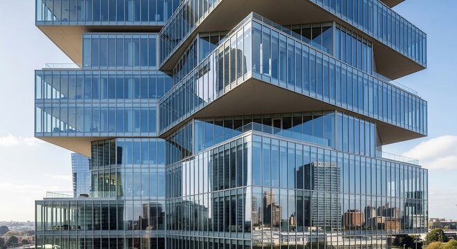 Modern architectural structure exterior design