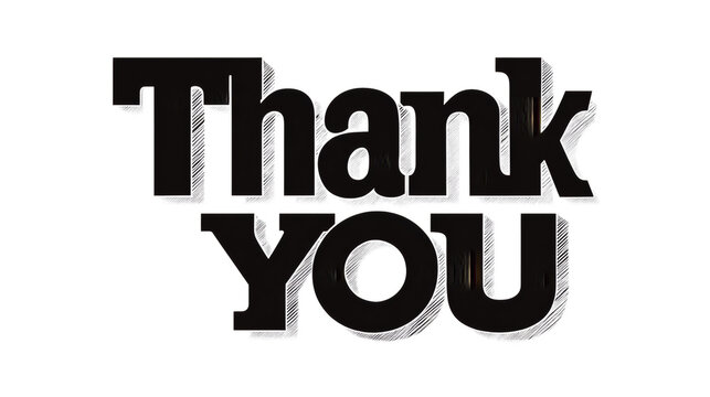 The word "Thank You" in bold contemporary typography with clean spacin