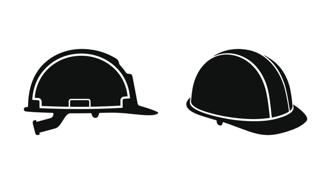 hard hat silhouettes high quality professional detailed modern elegant stylish clean crisp vibrant